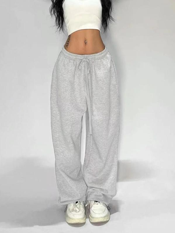 Ladies Wear - レディース ヒップホップ アメリカン ビンテージ レディース スポーツ スウェットパンツ ジャズダンス ワイドレッグ ロングパンツ ストレッチ コットン 混紡 ゆったり 履き心地 普段使い