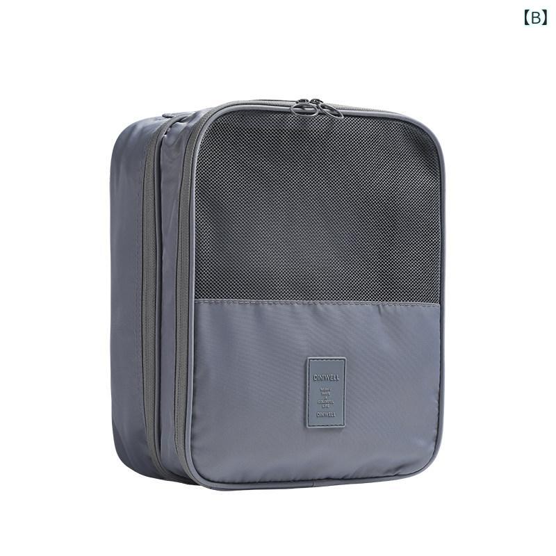 収納袋 旅行用 靴 洗面具 セット コンパクト ポータブル 軽量 多機能 必需品 整理 ...