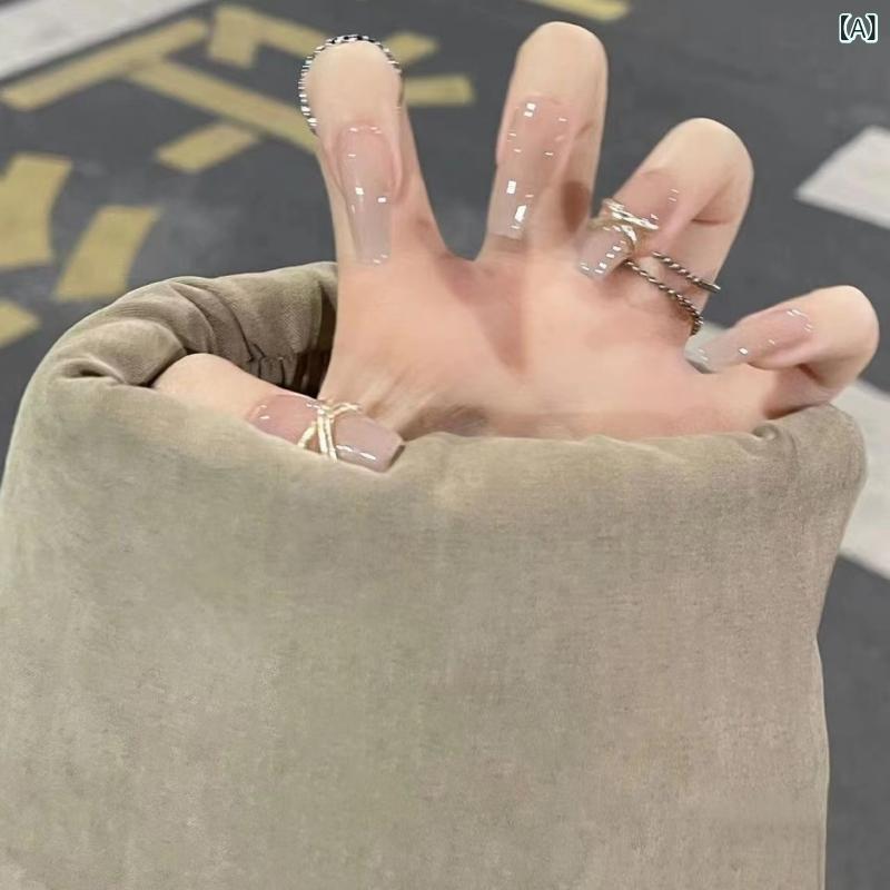 Other - ネイル アクセサリー 指輪 シンプル 立体 ピンク 粉色 ハイエンド ホワイト かわいい デザイン 軽量 普段使い 女性用 指先 装飾 アクセント ジュエリー