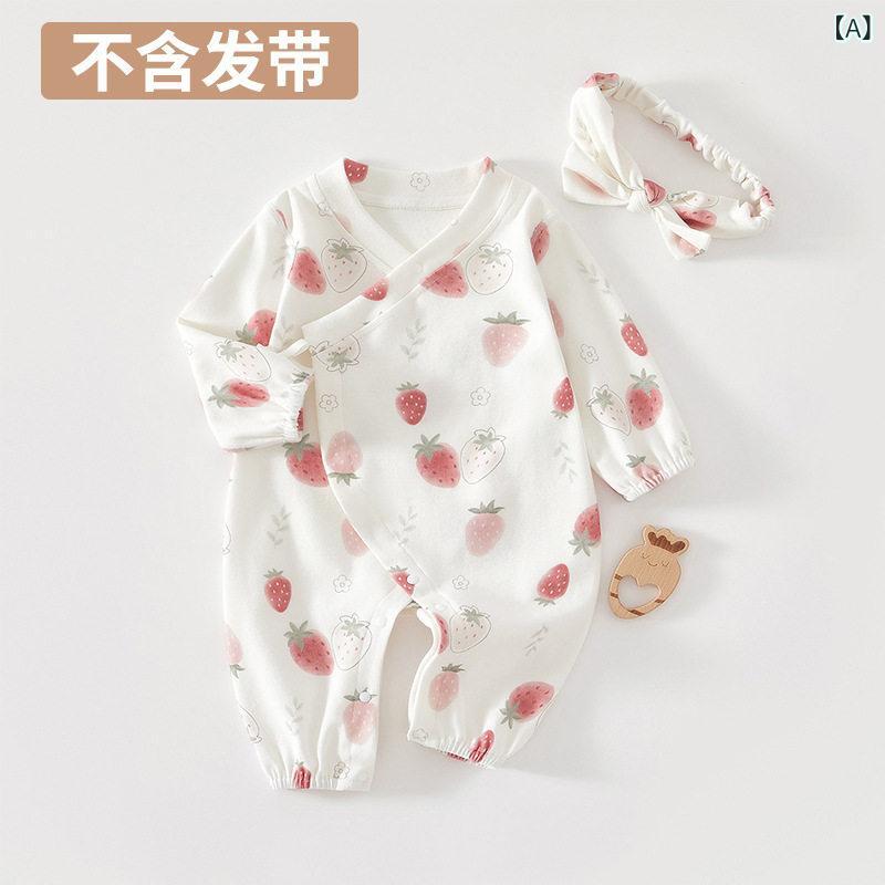 女の子 ベビー 春秋 ロンパース 長袖 クローリング服 外出 セット おしゃれ スタイル 軽量 伸縮性 綿素材 ピンク系 アイボリー カジュアル 普段使い
