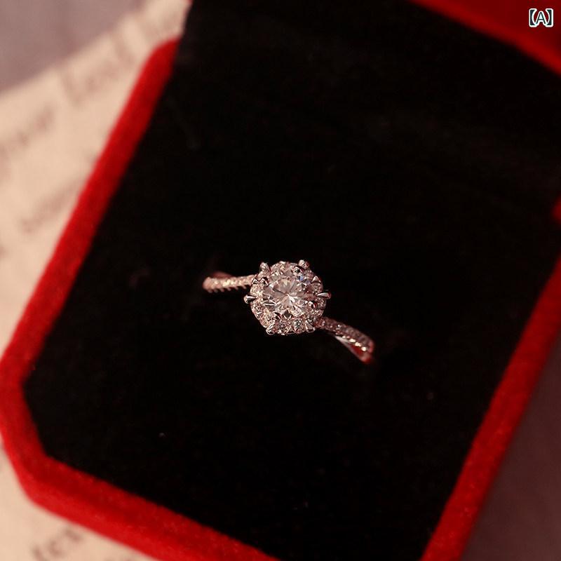 指輪 ペアリング ツイストアーム ジルコニア セット 男女用 高級感 結婚式 婚礼 儀...