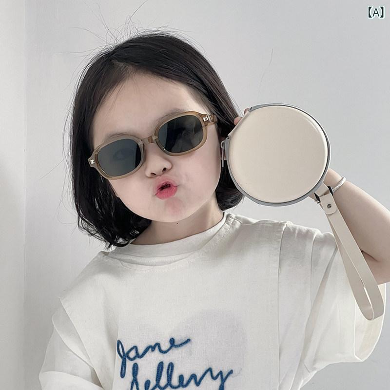 Sunglasses - サングラス 子供用 ベビー 男女兼用 UVカット 遮光レンズ 夏用 アウトドア 旅行用 折りたたみ コンパクト収納 韓国スタイル