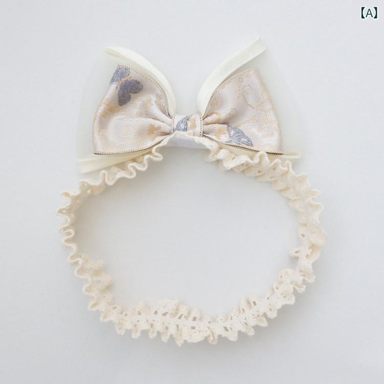 Other - ベビー 女の子用 ヘッドバンド 立体 蝶結び リボン プリンセス スタイル かわいい ヘアアクセサリー 写真撮影用 頭飾 小さな赤ちゃん 向け 軽量 デザイン