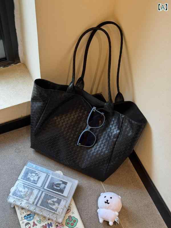Tote Bag Type - かごバッグ バスケット かわいい 韓国 編み込み ハンドバッグ 2025大容量 ショルダー 通勤 バッグ トートバッグ 脇下 ショッピング