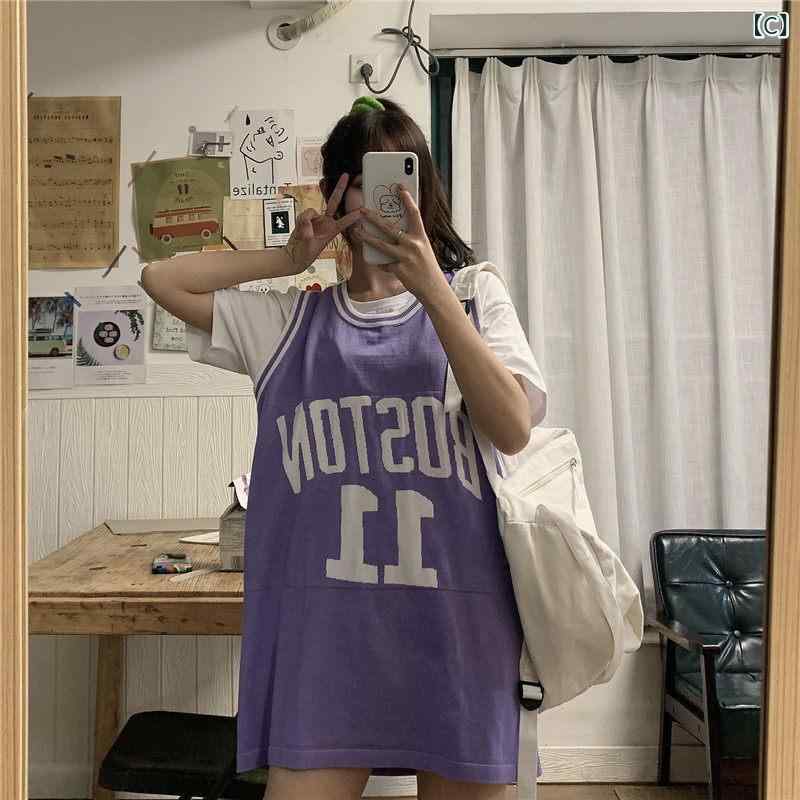 バスケスタイル レディース ヒョナ サスペンダー スポーツ ベスト ノースリーブ T...