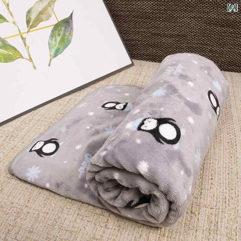 犬 服 おもしろ コーラル ベルベット ペット 猫 毛布小さい キルト 睡眠 パッド マット 冬 暖かい 犬 毛布