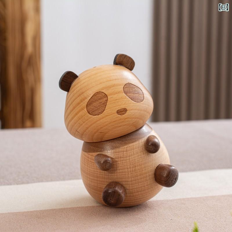 リバーパディの木製 牙签入れ 蜂 実木 家用 かわいい インテリア 置物 ナチュラル 木目 調 デスク キッチン 収納 容器 シンプル 蜂柄 木質 ディスプレイ ラック アクセサリー ボックス｜アングル3