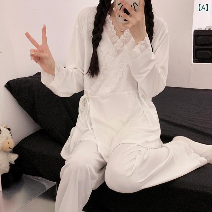 マタニティ服 レディース 春夏 薄手 白色 かわいい 産後 妊婦 寝間着 和服 哺乳服 ...