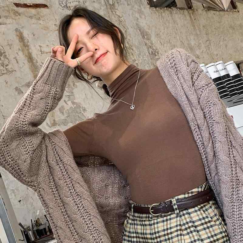 トップス レディース 秋冬 ハイネック インナー 再生繊維 保暖 暖かみ 長袖 修身 フィット感 暖房 レイヤード 普段使い 部屋着 通勤用 ..