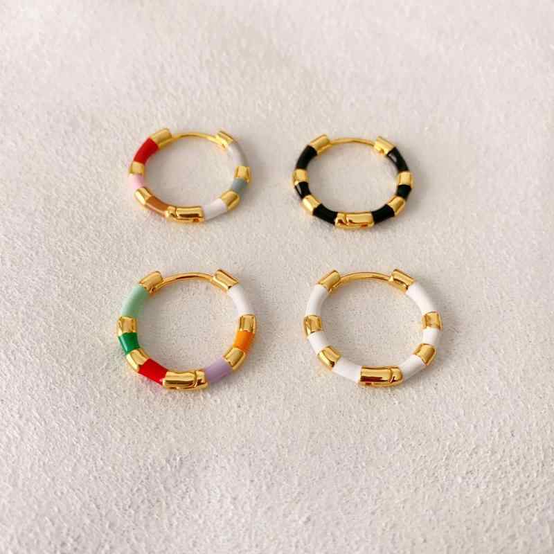 Cubic Zirconia - イヤリング 女性用 シンプル ドロップ型 小ぶり ゴールドメッキ 高級感 軽量 通勤用 普段使い 百搭 耳飾り かわいい 華奢