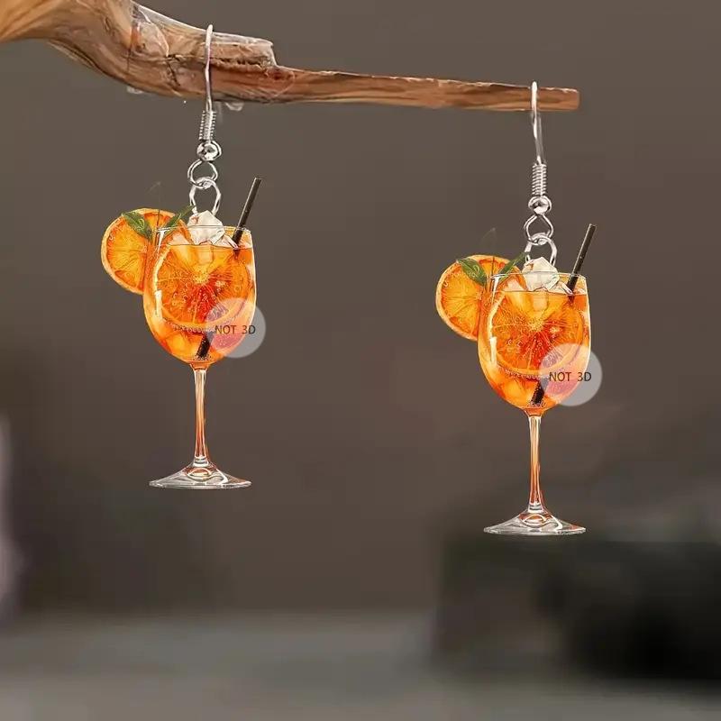 イヤリング 夏 ビール フェス アクセサリー オレンジジュース モチーフ アクセ ファッション 軽量 ...