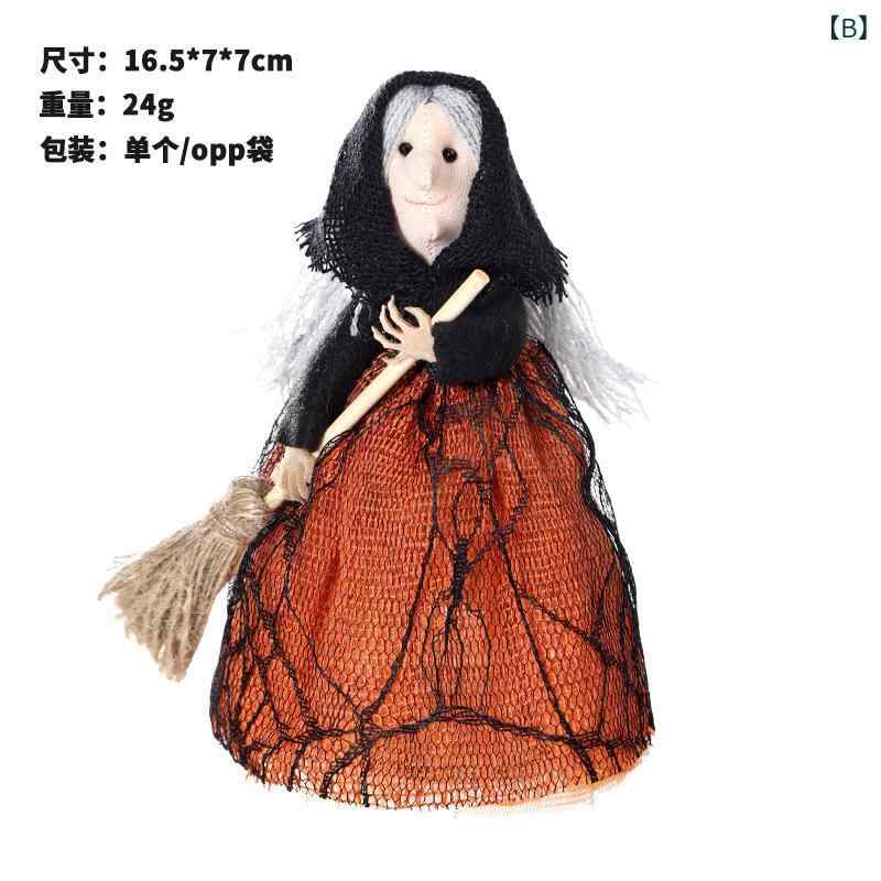 置物 レディース ハロウィン 飾り付け 恐怖 魔女 箒 掃き出し ツリートップ スター インテリア ホラー 雑貨 鬼節 パーティー 家財 デコレーション ホラー系 ゴシック お化け屋敷 雰囲気作り 不気味 イベント 装飾品 オブジェ リビング 寝室 店舗の商品画像 3
