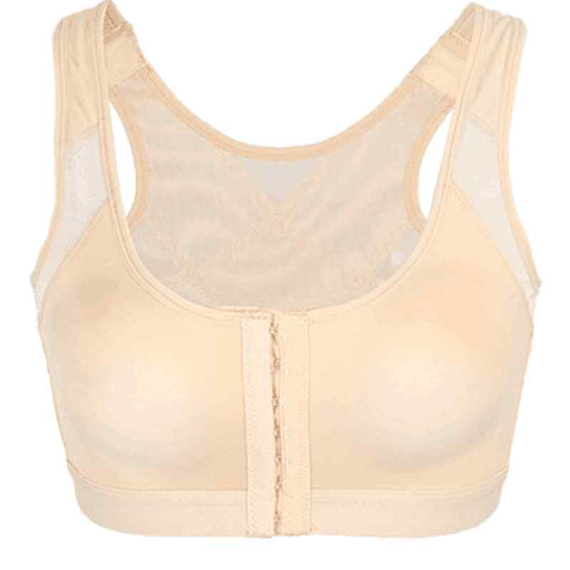 ブラジャー 医療用 手術後用 豊胸インプラント術後 乳腺手術後 前開き 固定圧迫 寄せ集め 胸サポート 回復促進 快適フィット 伸縮性素材(4.0)