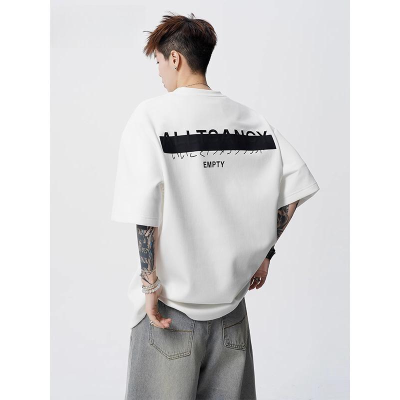 ビッグサイズ Tシャツ ユニセックス ティーン 夏用 アメリカンスタイル ストリート...