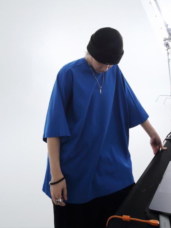 Tシャツ ゆったり 七分袖 接触冷感 滑らかな綿 厚手 シルエット フィット カジュア...