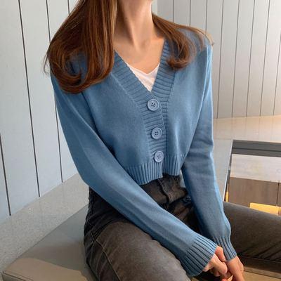 Rakuten - ニットカーディガン レディース 春夏 薄手 毛衣 ジャケット フィット ショート丈 トップス 潮スタイル 軽量 伸縮性 綿混 切り替え ブラック グレー ベージュ 通勤 普段使い