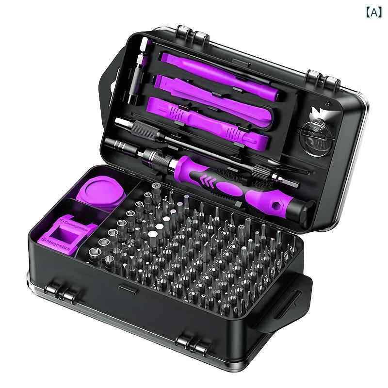 Tool Kits - 精密ドライバーセット 強磁性 高硬度 トルクス型 解体用 精密ビット 交換式 修理工具 メンテナンス 電子機器用 多機能 工具キット 作業効率向上 耐久性 コンパクト収納