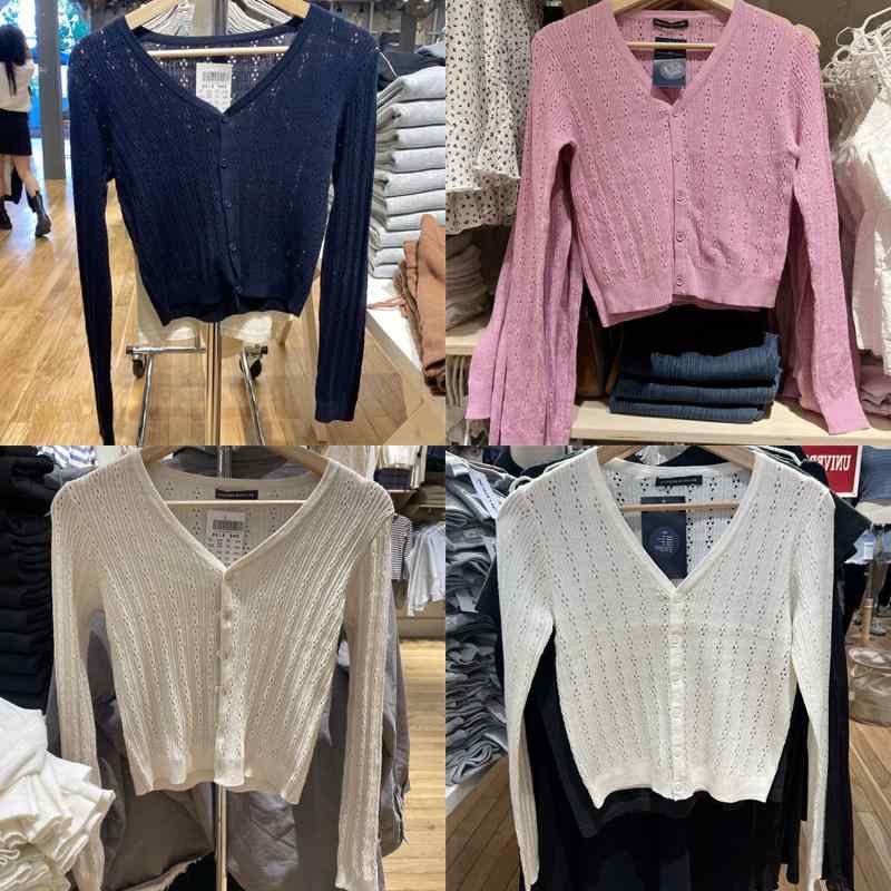 レディース ニット カーディガン 春秋 レース 薄手 UVカット アウター 軽量 伸縮性 吸湿速乾 通勤 普段使い・・復古・柄: 無地・ネックライン: Vネック・前開き: シングルボタン・カラー展開: 白.杏.黒.青.紺.ピンク・袖丈: 長袖・組み合わせ: 単品・タイプ: 開襟・シルエット: スリム・装飾: ボタン・主な素材: コットン100%・サイズ展開: 均一・適用年齢: 25-29歳