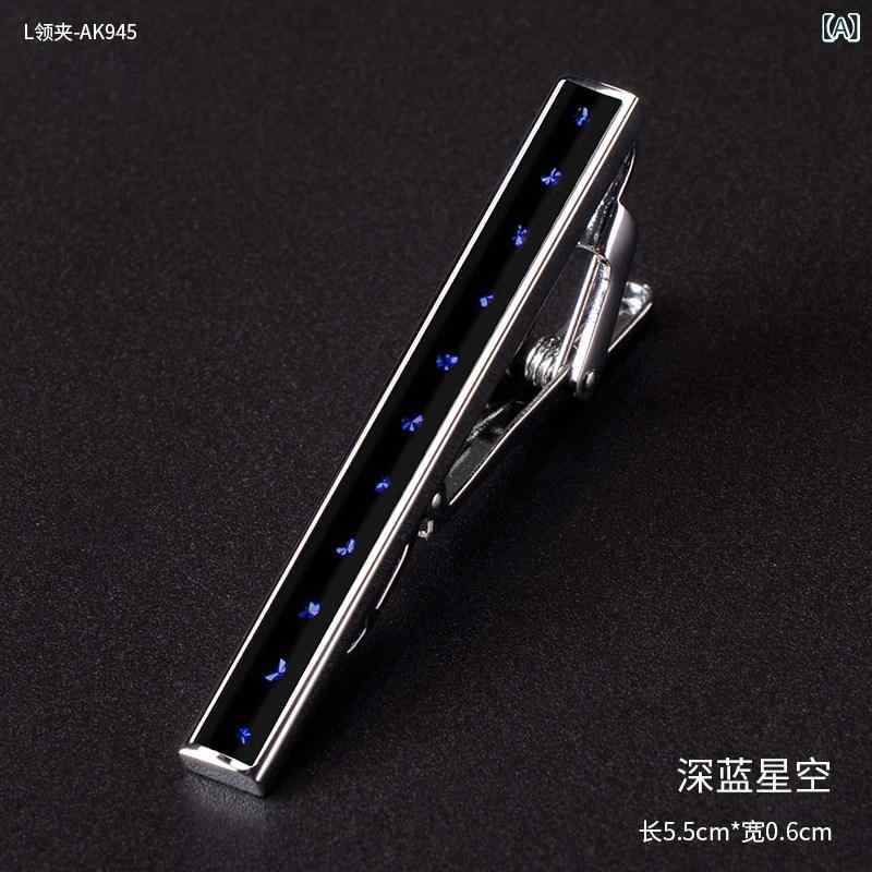 Tie Pins - タイピン メンズ ビジネス フォーマル 結婚式 シンプル シルバー 高級感 日常使い メタル製