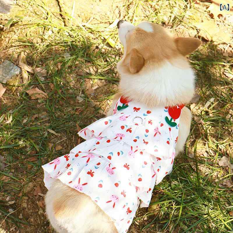 犬用服 小型犬 春夏 薄手 プリンセス キャミワンピース 抜け毛防止 UVカット 通気性 軽量 かわいい ペットウェア 散歩用