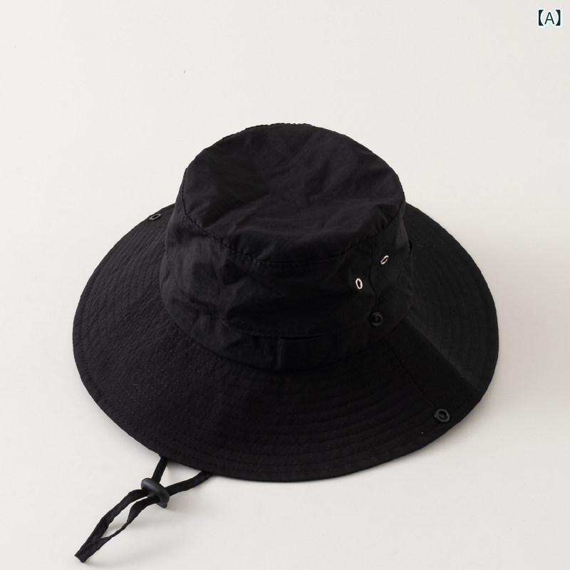 Hat - 帽子 子供 男の子 女の子 UVカット 夏用 フィッシャーマンハット 大つば 遮陽 防紫外線 春秋 軽量 通気性 良い アウトドア 普段使い