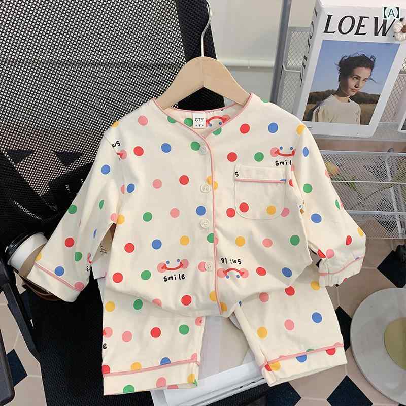 女の子 綿 パジャマ セット 春秋 薄手 長袖 カートゥーン柄 かわいい 開き 部屋着 就寝用 室内着 軽量 キャラクター ベビー 対応・スタイル: カジュアル・機能: 透気・主な素材: 綿95%以上・性別: 女・サイズ展開: 90cm.100cm.110cm.120cm.130cm.140cm・カラー展開: カラフル.ピンク.米白色