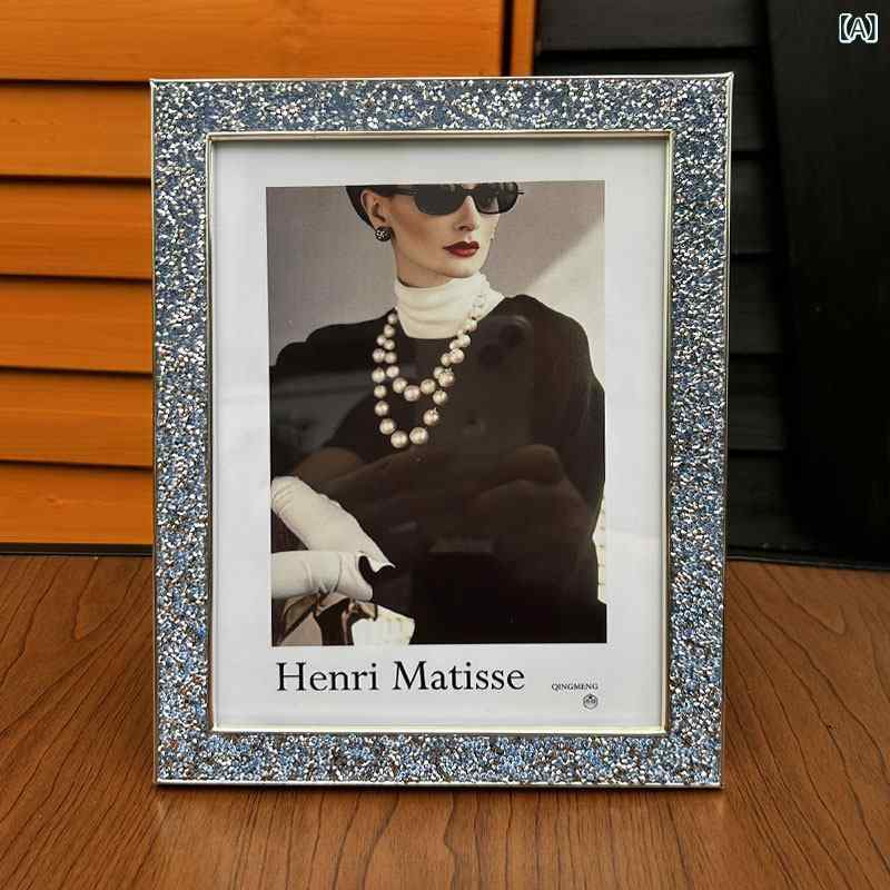 Photo Frame - フォトフレーム 写真立て シンプル 高級感 家族写真用 カップル写真 ウェディングフォト A4サイズ ディスプレイスタンド インテリア雑貨 木目調 置き型 壁掛け対応
