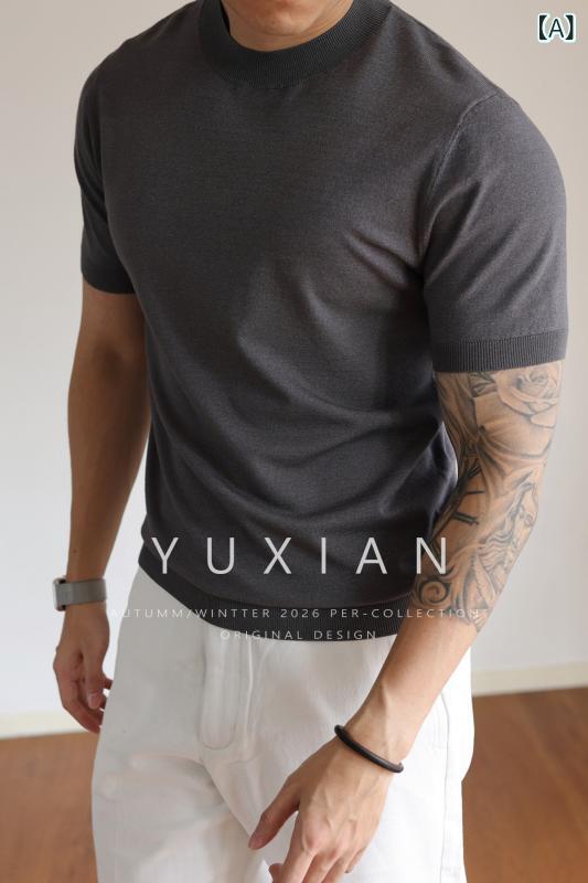 Tシャツ メンズ ニット 短袖 クルーネック ドレープ 通気性 抗シワ カジュアル ビジネス 通勤用 春夏 トップス アメリカンスタイル 滑らかな 落ち感 快適 普段使い・スタイル: ビジネスカジュアル・主な素材: ビスコース72%.ポリエステル28%・生地機能: 通気性・ネックライン: クルーネック・袖丈: 長袖・袖型: 標準・着丈: 通常・柄: 無地・カラー展開: ブラック.ホワイト.グレー・サイズ展開: S.M.L.XL.2XL.3XL・使用シーン: 日常・フィット: スタンダード・厚み: 通常