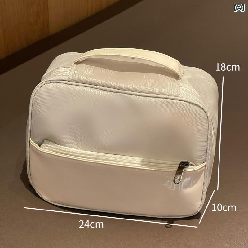 レディース メイクポーチ 大容量 防水 旅行用 仕切り 収納 バッグ 洗面 トイレタリー ハンド 軽量 日常使い コスメ 収納ケース