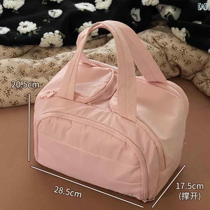 化粧ポーチ 女性用 大容量 旅行用 携帯 洗面具袋 化粧品収納 リップスティックケース 仕切り付き 多機能 軽量 コンパクト