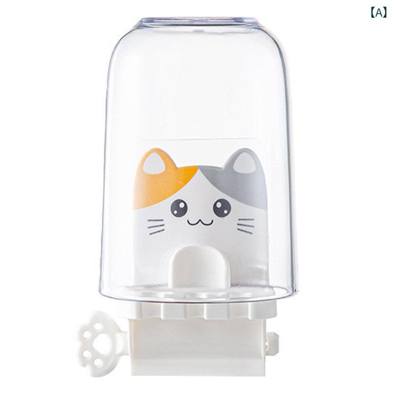 壁掛け 歯ブラシホルダー 歯磨き粉ディスペンサー 2in1 浴室収納 うがいカップ カップル用 コンパクト スペースセービング 簡単設置 穴あけ不要 寮向け 日常使い