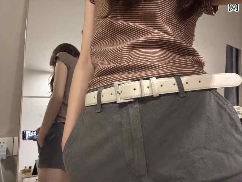 レディース ベルト 白 牛革 シンプル すっきり フィット 爽やか 軽やか 高級感 モダン ファッション アクセサリー 日常使い コーディネート 通勤 ビジネス カジュアル