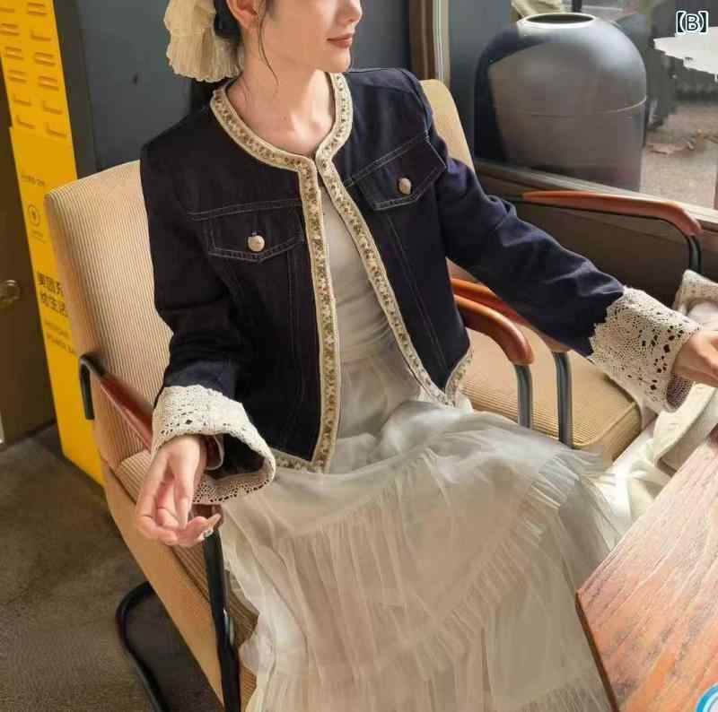 ジャケット レディース デニムジャケット アウター Gジャン 春用 秋用 切り替え レ...