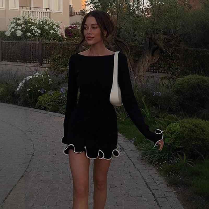 秋冬 ニット ワンピース 長袖 修身 女性用 セーター ドレス スカート コットン混 ストレッチ ハイネック ミディ丈 ブラック グレー ベージュ 暖か素材 秋冬 ウールタッチ 膝丈 体型カバー フォーマル パーティー 普段使い 柔らかい着心地 ハイゲー