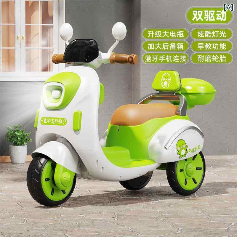 子供用 電動 三輪車 玩具車 リモコン 操作 バッテリー 男の子 女の子 ベビー 乗用 屋外 遊び 安全 機能 軽量 フレーム