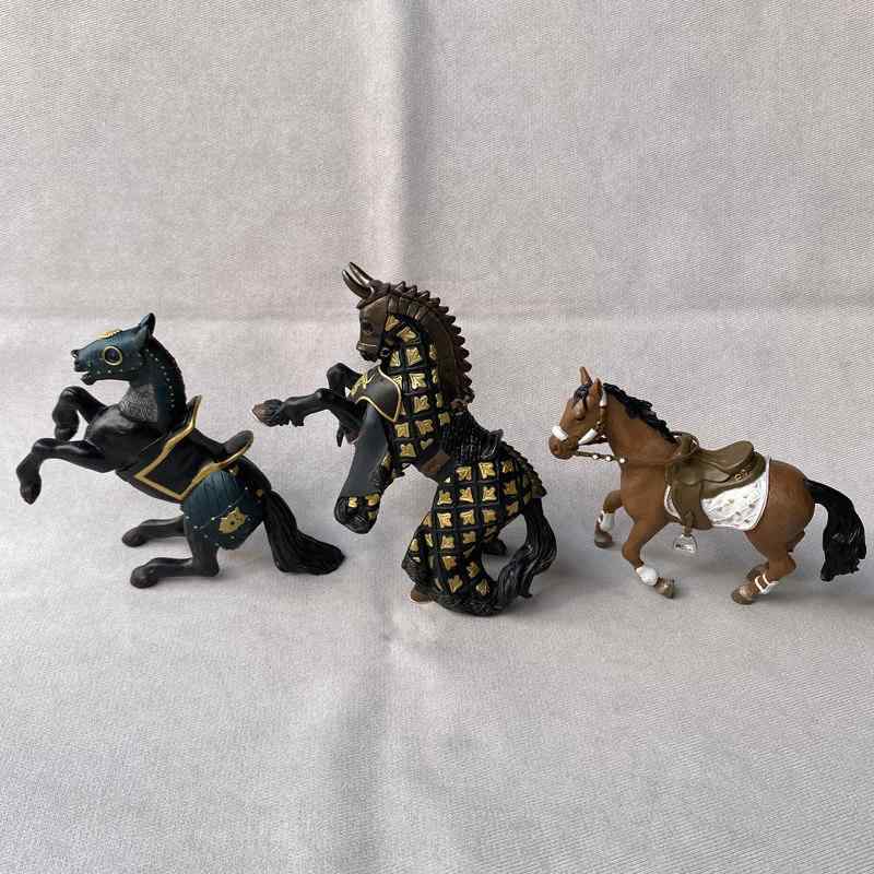 キッズ 動物 フィギュア 幼馬 模型 玩具 馬具 付き 乗馬 ディスプレイ アイテム 教育 用 静止 ポーズ