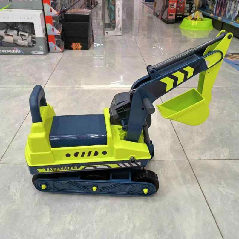 乗用おもちゃ 男の子向け 大型 ショベルカー 建設機械 シミュレーション 模型 リアル 詳細再現 屋外用 耐久素材