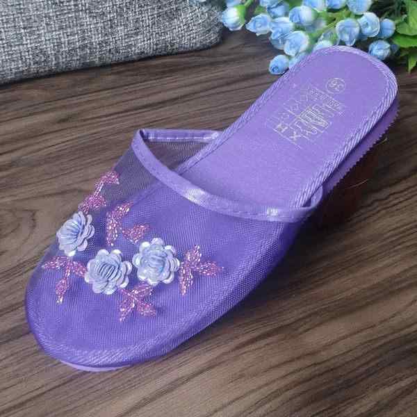 ルームサンダル レディース 夏用 メッシュ素材 PUソール つま先カバー フラット 滑り止め 室内用 フローリング対応 オールシーズン 通気性 軽量 カジュアル 普段使い