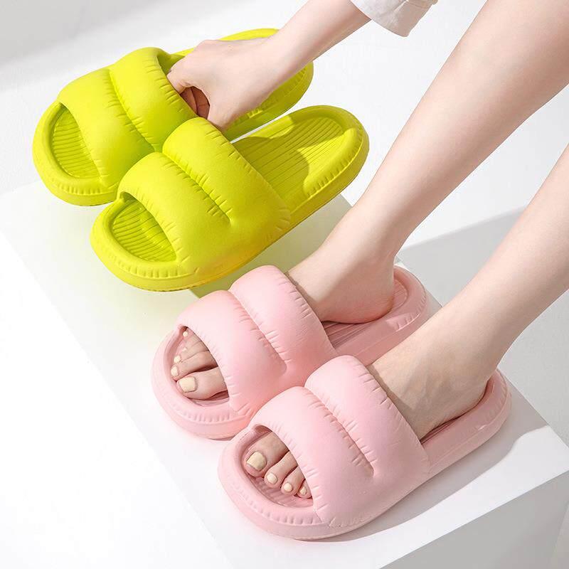 Holly'S Sole - サンダル 女性用 浴室 シャワー 滑り止め 柔らかい クッション 厚底 マッサージ感 夏用 室内外 ルームウェア 家庭用 快適 軽量
