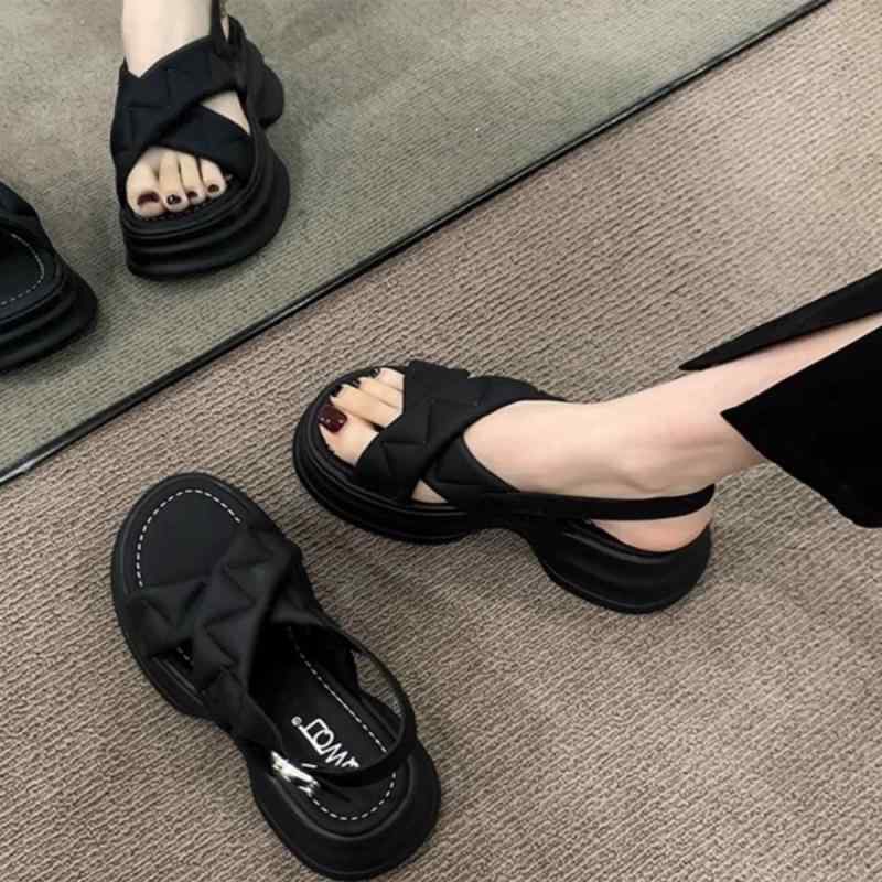 Holly'S Sole - 妊婦用 サンダル 厚底 夏用 フレンチスタイル インソール クッション性 衝撃吸収 快適 軽量 歩きやすい マタニティ 日常使い 調整可能 女性向け