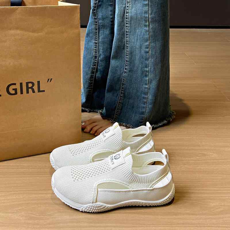 妊婦用 サンダル 女性 夏用 メッシュ 厚底 クッション 通気性 透け 脚細見せ 軽量 快適 衝撃吸収 スポーツ 普段使い