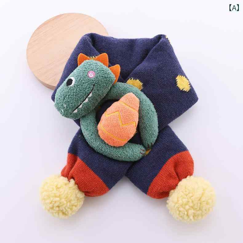マフラー ベビー キッズ 男の子 女の子 秋冬 かわいい カートゥーン柄 厚手 暖か 柔らかい 日常使い ユニセックス 首元守る 伸縮性 軽量 接触冷感なし 通年対応可能