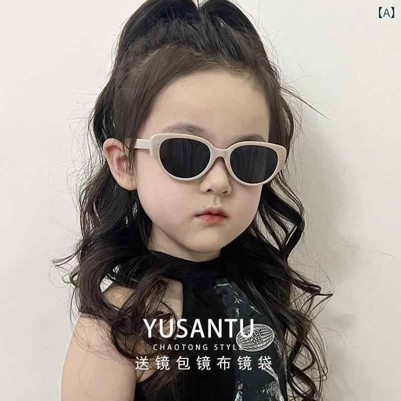 キッズ サングラス レトロ キャットアイ UVカット 韓国 ストリートスタイル 男女兼用 軽量 耐久性 ・スタイル: 復古・カラー展開: 黒.白茶色.透明白.豆花色.透明黄.墨緑・対象年齢: 2-7歳