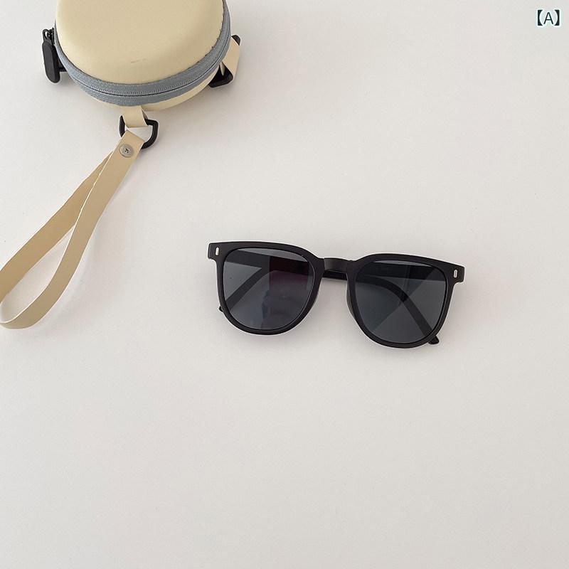 Sunglasses - 子供用 サングラス 男の子 女の子 ベビー 日焼け防止 メガネ UVカット 折りたたみ 目に優しい おしゃれ 軽量 柔軟 安全 ファッション アクセサリー 通勤 普段使い アウトドア