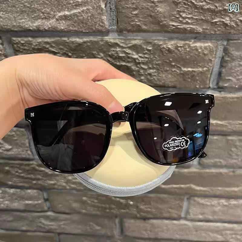 Sunglasses - 子供用 折りたたみ 偏光 サングラス シリコン UVカット 保護メガネ ジュニア ファッション アイウェア 軽量 柔軟 フレーム 屋外 アクティビティ