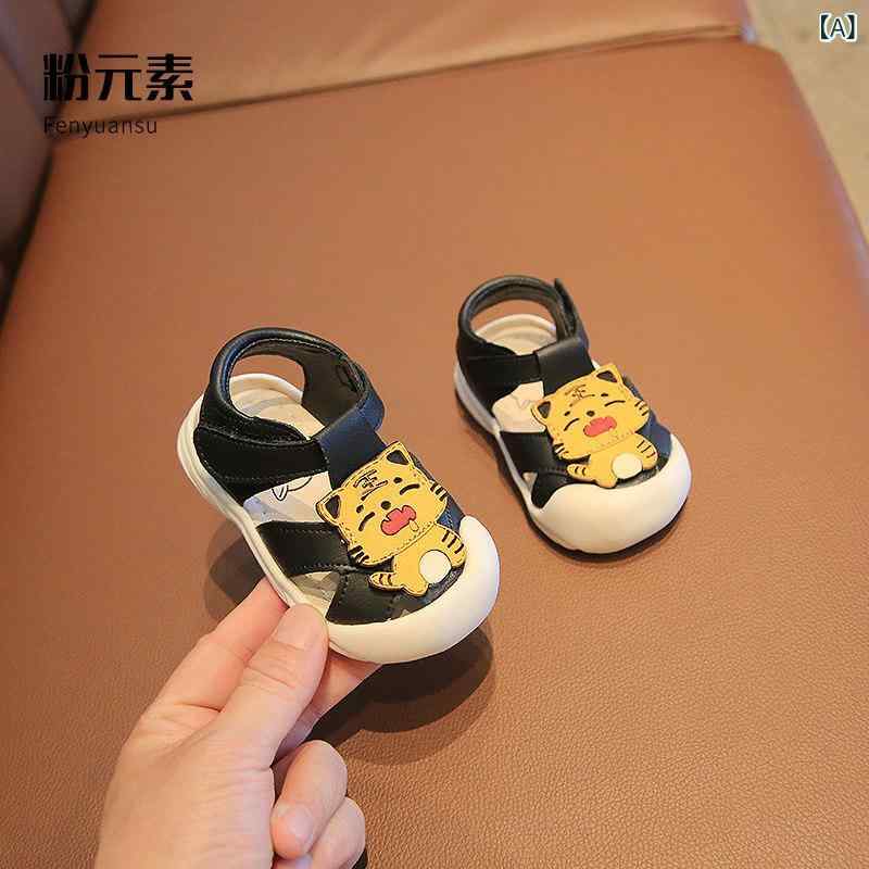 ベビー サンダル 男の子 女の子 夏 歩き始め 柔らか底 防滑 つま先保護 赤ちゃん 幼児 快適 軽量 通気性 室内履き
