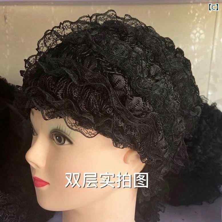 帽子 レディース レース 白髪隠し ママ用 ヘッドスカーフ レジャースタイル 日常使...