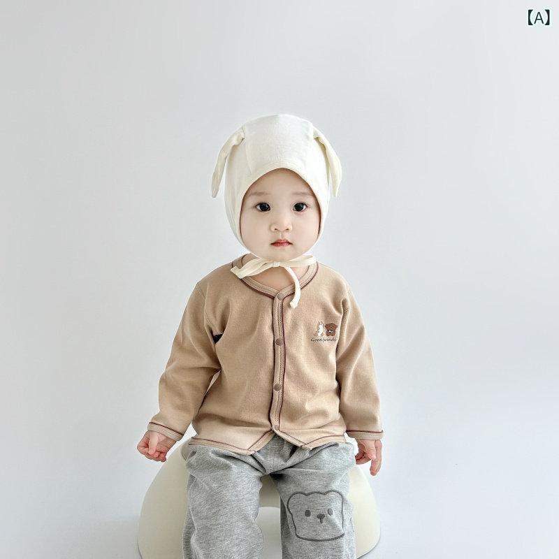 ベビー 男の子 女の子 長袖 綿 素材 カーディガン ジャケット 春秋 外出着 柔らかい 肌触り 通気性 吸湿性 速乾 軽量 カジュアル スタイル 普段使い・スタイル: カジュアル・主な素材: 綿100%・前開き: シングルボタン・柄: 卡通・対象: 男女共通・身長目安: 66cm.73cm.80cm.90cm.100cm.110cm・カラー展開: 白.グレー.ブラウン.ベージュ