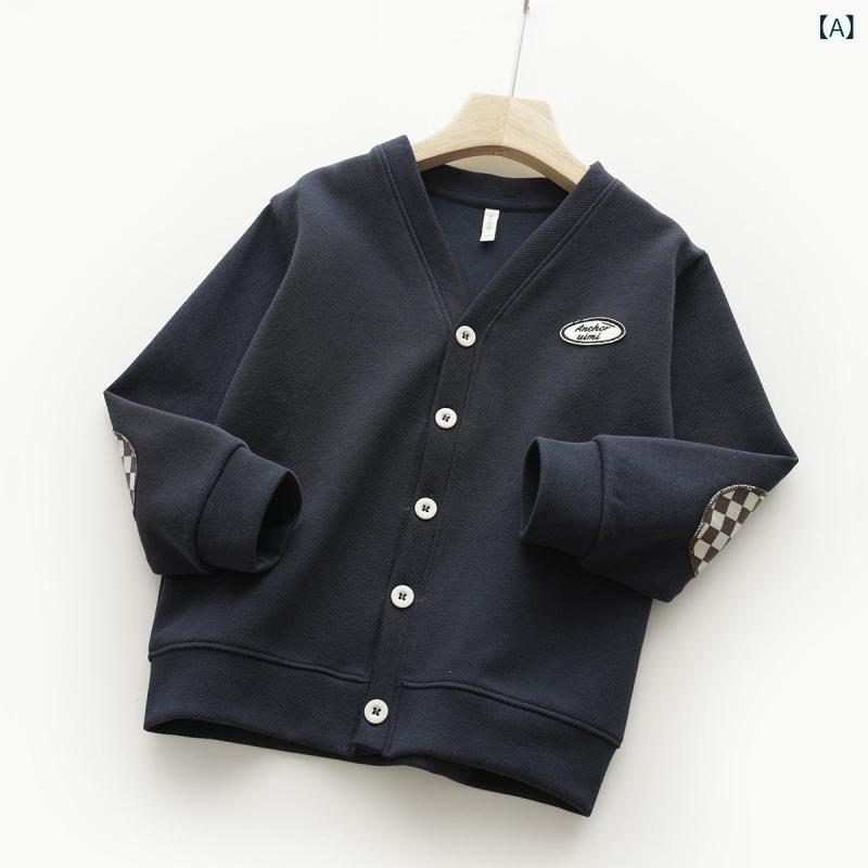 カーディガン キッズ 綿混 ビーズ刺繍 長袖 無地 ニット トップス 男の子 女の子 普段使い 軽量 伸縮性・スタイル: カジュアル・ネックライン: Vネック・適用性別: 男女共用・柄: 無地・主な素材: 綿65%.ポリエステル35%・カラー展開: 紺.緑.ベージュ.ライトグレー・対象年齢: 2歳～9歳・サイズ展開: 100cm.110cm.120cm.130cm.140cm・前開き: シングルボタン・厚み: 普通