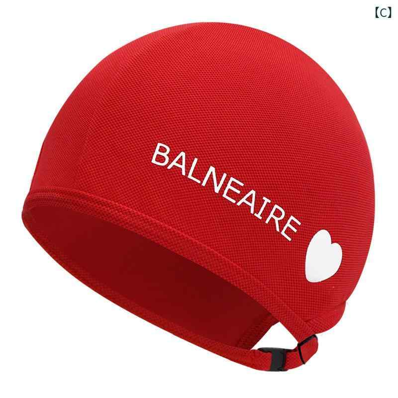 スイムキャップ ユニセックス ハート柄 プリント 塩素耐性 快適フィット 伸縮素材 プール用 水泳 かわいい ソフト素材 頭締め付けない